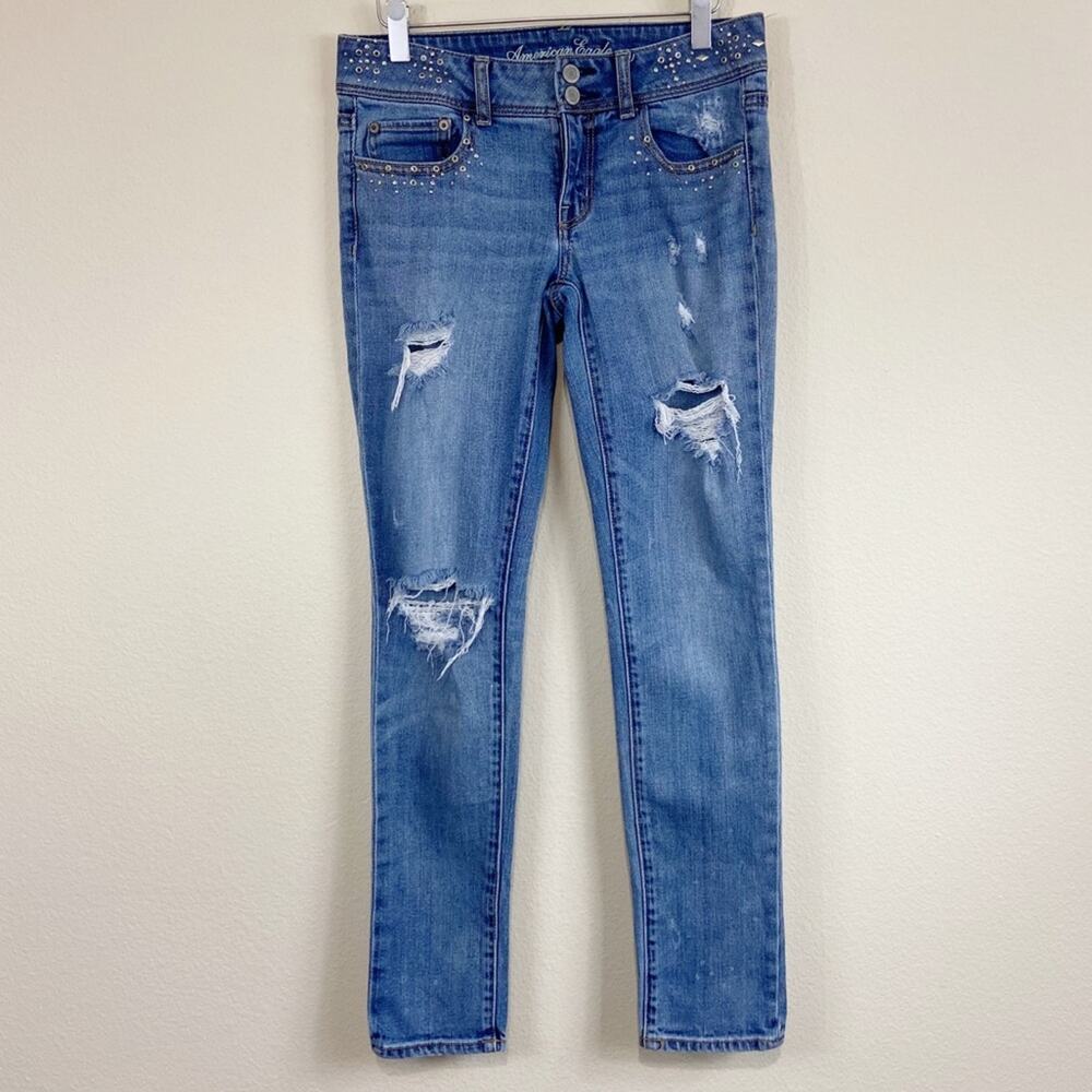 American Eagle Outfitters Embellished Skinny Jeans